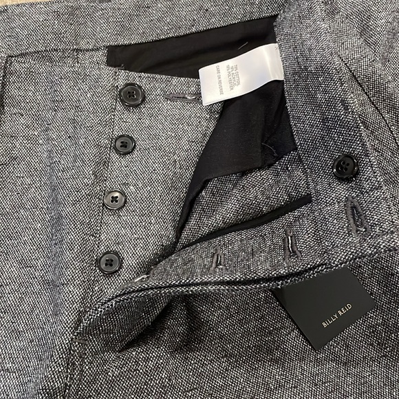 Billy Reid Gray Chino Pant 33/30 NWT Men Button-Fly - Picture 6 of 14